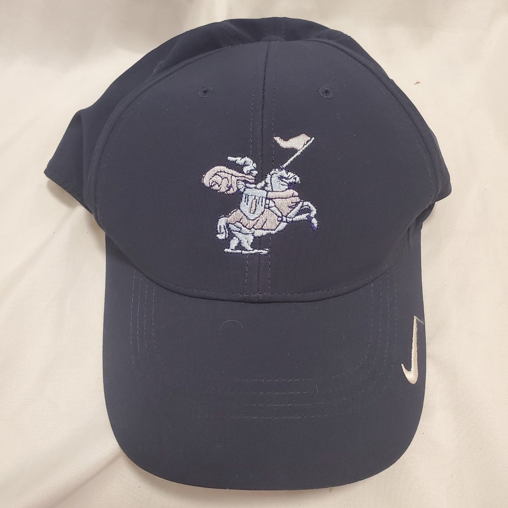 Nike Legacy91 Dri-FIT Hat Navy Blue Knight Horseback Golf Cap Adjustable OSFM